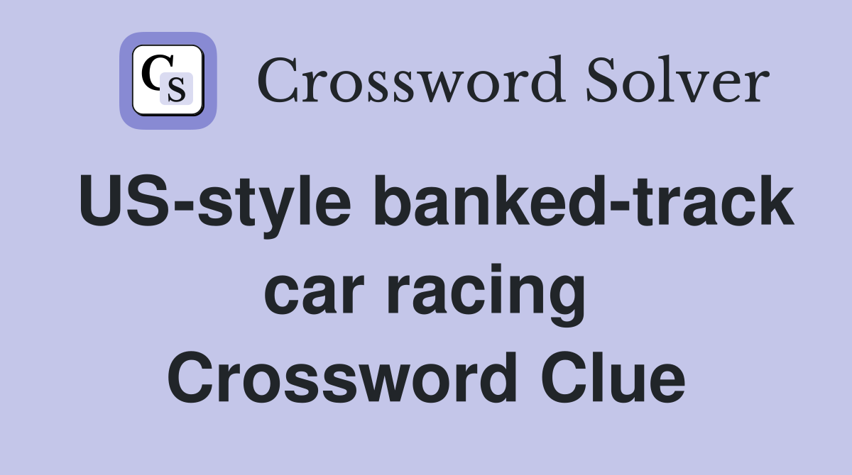 class of racing car crossword clue